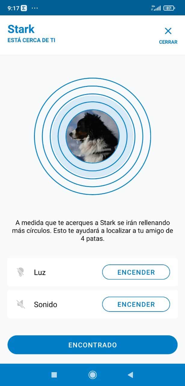 App movil gps perros tractive